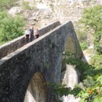 Historic bridge of Plaka built with crushed limestone, goat hair and 22,000 egg whites